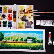 Mi Proyecto del curso: Cuaderno de viaje en acuarela. Un proyecto de Ilustración tradicional de Laura FLEITAS DELGADO - 10.02.2021