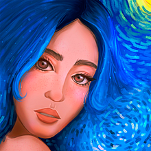 Mi Proyecto del curso: Retratos digitales de fantasía con Photoshop. Un progetto di Illustrazione tradizionale, Illustrazione digitale e Pittura digitale di Miguel Molina - 10.02.2021