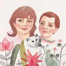 My project in Illustrated Portrait in Watercolor course. Un progetto di Illustrazione digitale e Pittura ad acquerello di Hajnalka Minaei - 10.02.2021