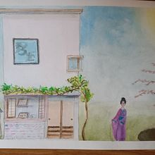 My project in Watercolor Illustration with Japanese Influence course Ein Projekt aus dem Bereich Aquarellmalerei, Traditionelle Illustration und Zeichnung von Daniela de Bartolo - 10.02.2021