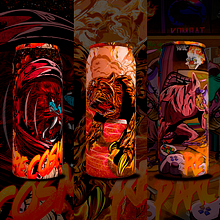Packaging: Energizantes Garra. Un proyecto de Ilustración tradicional, Packaging y Publicidad de Carlos Nicolás Retis Cáceres - 11.02.2021