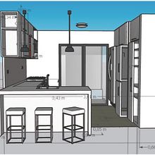 Mi Cocina: Diseño de interiores de principio a fin. 3D, Interior Architecture & Interior Design project by Andrea Muvdi - 02.11.2021