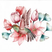 Mi Proyecto del curso: Dibujo y composición naturalista en acuarela. Projekt z dziedziny Projektowanie produktowe i Malowanie akwarelą użytkownika Laura Cyinder - 11.02.2021