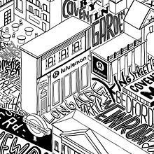 Lulelemon. Architectural Illustration, Digital Illustration, and Traditional illustration project by Jess Wilson - 11.12.2019