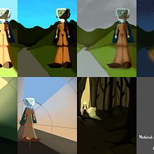 Medieval Astronaut Lighting Studies. Un progetto di Character design e Pittura digitale di Aaron Mitchell - 12.02.2021