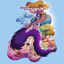 Bunniguru and Egg Treasure Hunters. Children's Illustration, Concept Art, Digital Illustration, Traditional illustration, and Vector Illustration project by Nathan Jurevicius - 03.04.2021