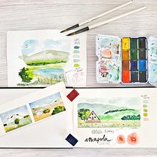 Mi Proyecto del curso: Cuaderno de viaje en acuarela. Ilustração tradicional, Ilustração naturalista, e Pintura em aquarela projeto de Letizia Cassetta - 13.02.2021