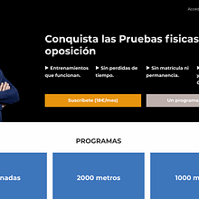 Efisicas, membresía de formación de pruebas físicas para opositoresNuevo proyecto. Un proyecto de Desarrollo Web y Diseño Web de Rosa Suñé Barniol - 21.04.2020