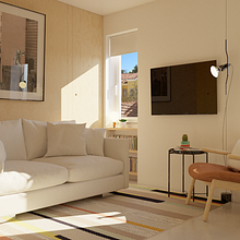 Home Suite Home, Studio Apartment. Un proyecto de Arquitectura interior, Decoración de interiores y Diseño de interiores de Raquel Martins - 13.02.2021