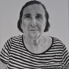 Retrato de Doña Senaida  Ein Projekt aus dem Bereich H, werk, Bildende Künste, Zeichnung, Bleistiftzeichnung, Artistische Zeichnung, Porträtzeichnung und Realistische Zeichnung von Andrés Alfonso - 14.02.2021