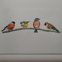 My project in Artistic Watercolor Techniques for Illustrating Birds course. Watercolor Painting project by sarah.addy - 02.14.2021