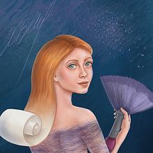 My project in Digital Fantasy Portraits with Photoshop course with topic "Drawing". Un proyecto de Dibujo de Retrato de Hristina Valyavicharska - 14.02.2021