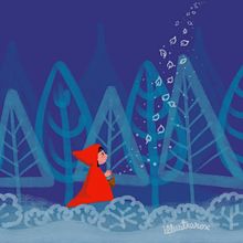 Little Red Riding Hood. Un proyecto de Ilustración tradicional, Ilustración infantil y Dibujo digital de Roxana Ekdahl Martínez - 14.02.2021