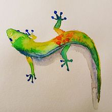 Exotic animals. Projekt z dziedziny Malowanie akwarelą użytkownika Anne Brundell - 28.01.2021