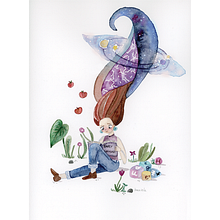 Chica estudiando. Un progetto di Illustrazione tradizionale di Ivania Maturana - 15.02.2021