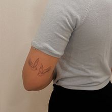 Golondrinas minimal. Tattoo Design project by anadeguez - 02.15.2021