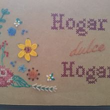 Mi Proyecto del curso: Bordado sobre madera. Embroider, and Woodworking project by Fernanda Escudero - 02.17.2021