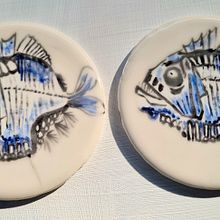 My project in Hand-Painted Ceramics course. Un proyecto de Cerámica de Jo Turner - 22.02.2021