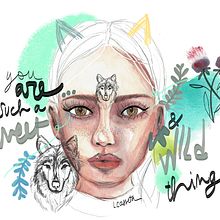 Mi Proyecto del curso: Retrato ilustrado en acuarela. Desenho de retrato, Desenho digital, Ilustração digital, e Pintura em aquarela projeto de Letizia Cassetta - 16.02.2021