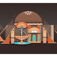 KASHAN, a Persian oasis. Un progetto di Creatività, Illustrazione digitale, Illustrazione tradizionale, Lettering e Tipografia di lynkalogirou - 16.02.2021