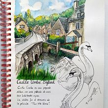 Mi Proyecto del curso: Cuaderno de viaje en acuarela. Projekt z dziedziny Trad, c i jna ilustracja użytkownika Noelia Bravo Chaves - 16.02.2021