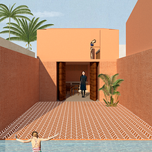 My project in Architectural Visualization Using Digital Collage course. Un proyecto de Arquitectura de Ilenia Mauro - 16.02.2021