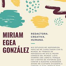 Mi Proyecto del curso: Copywriting: define el tono de tu marca personal. Cop, and writing project by Miriam Egea González - 03.04.2021