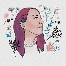 Meu projeto do curso: Retrato ilustrado com elementos botânicos. Un proyecto de Ilustración botánica de siuzann - 16.02.2021