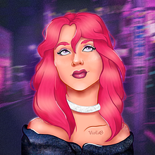 Meu projeto do curso: Retrato de personagens femininas com Procreate. Desenho, e Pintura digital projeto de Thales Bica - 16.02.2021