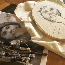 Mi Proyecto del curso: Creación de retratos bordados. Projekt z dziedziny  Haft i Portret użytkownika Mabel Gallo - 10.12.2020