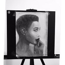 Mi Proyecto del curso: Retrato realista al carboncillo. Realistic Drawing project by Lenis Salas - 02.19.2021