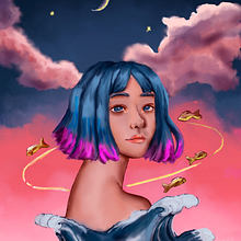 Mi Proyecto del curso: Retratos digitales de fantasía con Photoshop. Traditional illustration project by Sandra Valeriano - 09.17.2020