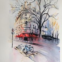 My project in Architectural Sketching with Watercolor and Ink course. Projekt z dziedziny  R i sunek architektoniczn użytkownika veronica_colanero - 17.02.2021