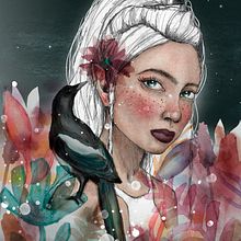 Mi Proyecto del curso: Retrato ilustrado en acuarela. Watercolor Painting project by Sofia Ramirez - 02.17.2021