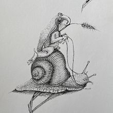 My project in Surrealistic Fineliner Illustration course. Projekt z dziedziny  R i sunek atramentem użytkownika Nelly Marre - 17.02.2021