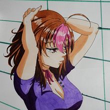 Mi Proyecto del curso: Coloreado con marcadores para dibujo manga. Een project van Traditionele illustratie, Stripboek, Kleurentheorie y Manga van Pía Isidora Leyton Marín - 15.05.2021
