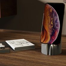 Concret smart phone support "cathedral". Design de produtos projeto de Beal Benoit - 17.02.2021