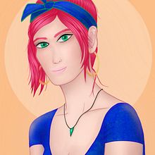 Mi Proyecto del curso: Retrato de personajes femeninos con Procreate. Un progetto di  di Tamara - 18.02.2021