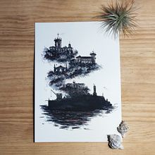 La Bahía más sangrienta. Artistic Drawing, Traditional illustration, Ink Illustration, and Watercolor Painting project by Lucia Moure - 02.18.2021