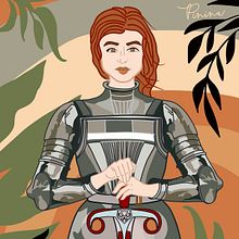 Pinina Dibujando (Mujeres que hicieron historia). Drawing, Digital Drawing, Traditional illustration, and Digital Illustration project by Camila Juan - 01.01.2021