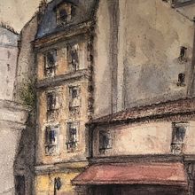 My project in Architectural Sketching with Watercolor and Ink course. Un projet de Aquarelle de Mimi Rondenet - 18.02.2021