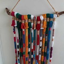 Mi Proyecto del curso: Macramé: técnicas de tejido envuelto. Macramé project by Eva Neff - 02.19.2021
