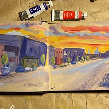 My project in Pictorial Sketchbook with Gouache course. Gouache Painting project by juliekumble - 02.19.2021