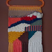 Meu projeto do curso: Introdução à tapeçaria em tear manual. Un proyecto de Artesanía de Carla Afonso - 19.02.2021