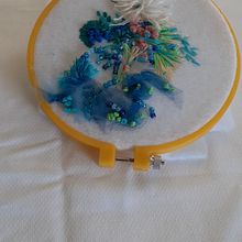 Mi Proyecto del curso: Bordado y personalización de accesorios disfruté mucho el curso, espero y puedas subir más. . Arts, Crafts, and Embroider project by Anabel Atilano Arias - 02.19.2021