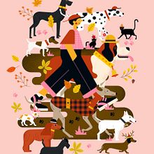 Mi Proyecto del curso: Ilustración vectorial: merci à Owen Davey, j'ai appris des bonnes choses !. Creative Consulting, Creating with Kids, and Digital Illustration project by Annick Piron - 02.22.2021