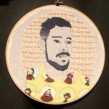 My project in Creation of Embroidered Portraits course. Embroider project by Barbara Dourado - 02.20.2021