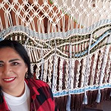 Paisaje de mi ciudad . Macramé project by María Elena Sánchez Roldán - 02.20.2021