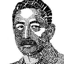 My project in Hand-Drawn Typographic Portrait course. Traditional illustration, T, pograph, and Digital Illustration project by Kaori Twohig - 02.16.2021