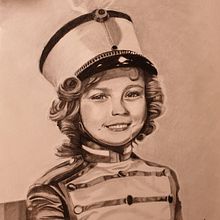 Shirley Temple pencil portrait . Pencil Drawing project by Nikki Lengyel - 02.20.2021